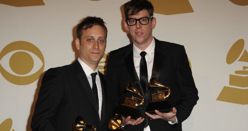 Dan Auerbach and Patrick Carney of The Black Keys at the Grammy Awards, 2013